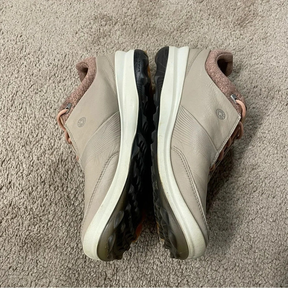 ECCO BIOM Hybrid 3 GTX Golf Shoes Yak Leather Oyster-Muted Clay Waterproof W 10 - Picture 8 of 15